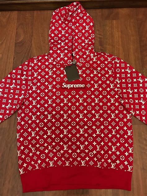 supreme louis vuitton hoodie ebay cheap|supreme shirt Louis Vuitton price.